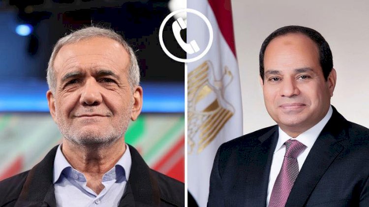 الرئيس السيسى ونظيره الإيرانى يبحثان هاتفيا تعزيز العلاقات الثنائية
