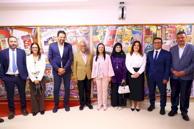 وزيرة التضامن تصطحب وزير الأسرة والتنمية الاجتماعية بجمهورية سنغافورة في زيارة لمستشفى الناس