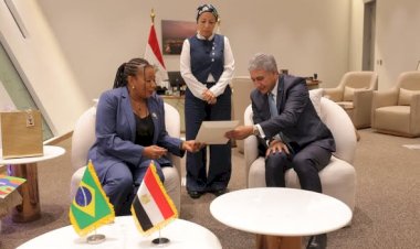 وزير السياحة يستقبل وزيرة الثقافة البرازيلية وممثلة الرئيس البرازيلي لحضور حفل الافتتاح