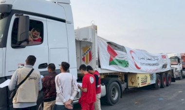 إطلاق قافلة زاد العزة الـ68 إلى غزة بحمولة 280 ألف سلة غدائية