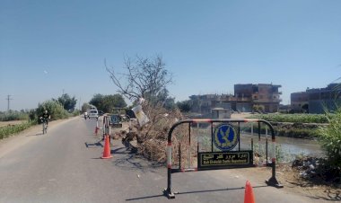 تحرك عاجل بعد انهيار جزئي بطريق كفر محفوظ في الفيوم