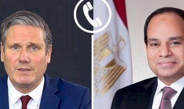 الرئيس السيسي يتلقى اتصالًا هاتفيًا رئيس وزراء المملكة المتحدة