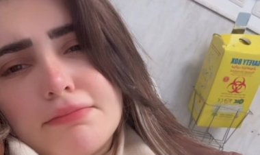 معلقه محاليل.. يارا تامر تشارك جمهورها فيديو من المستشفى