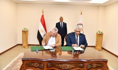 وزير الإنتاج الحربي يشهد مراسم توقيع عقد للتعاون المشترك في مجال التصنيع العسكري