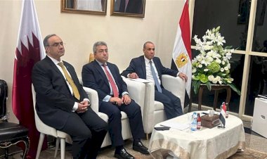 وزير الخارجية يلتقي الجالية المصرية في قطر