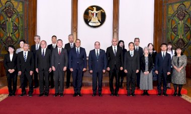 الرئيس السيسي يستقبل مجموعة خبراء التعليم اليابانيين المتواجدين في مصر