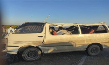 إصابة 14 شخصا فى حادث تصادم سيارتين بمركز كوم حمادة بالبحيرة