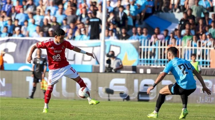الشوط الأول.. تعادل الأهلي مع غزل المحلة 1-1 بكأس عاصمة مصر