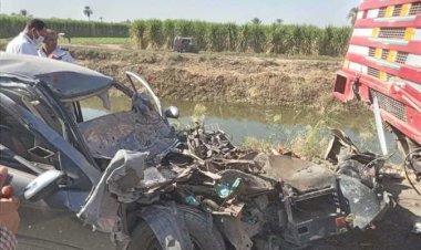 مصرع سائق وإصابة 2 آخرين فى حادثى تصادم منفصلين بسوهاج