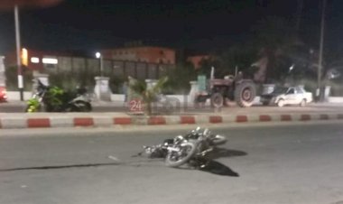 إصابة 3 أشخاص في انقلاب دراجة نارية على طريق السنبلاوين بالدقهلية