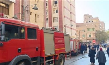 إصابة 6 أشخاص باختناق في حريق سيارة داخل مصنع أسطوانات بوتاجاز بسوهاج