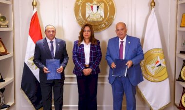 وزيرة التنمية تعلن توقيع عقود بين الهيئة المصرية للمساحة ومراكز شبكات المرافق بـ١٠ محافظات