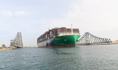 قناة السويس تشهد عبور سفينة الحاويات العملاقة CMA CGM SEINE ضمن قافلة الشمال بحمولة كلية 250 ألف طن