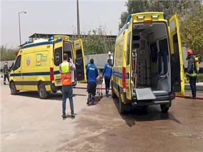 إصابة 22 شخصا فى انقلاب سيارة عمالة زراعية بصحراوى البحيرة