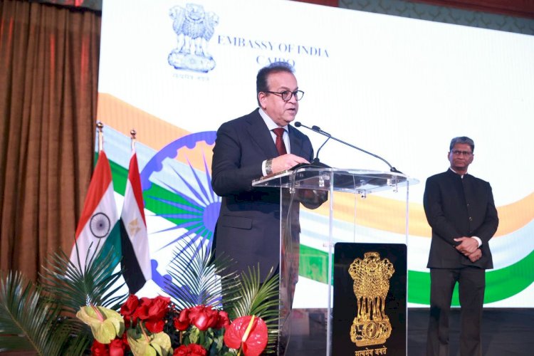 خالد عبدالغفار يشارك في احتفال سفارة الهند بالذكرى الـ77 لعيد الجمهورية