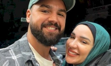 إطلالة رومانسية لـ أسما شريف منير رفقة زوجها