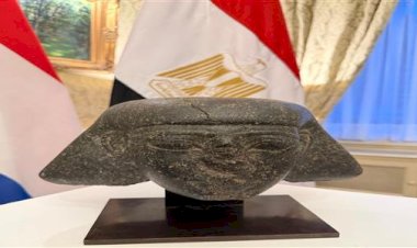 تعاون مصرى هولندى لاسترداد رأس حجرى نادر منسوب إلى عصر الملك تحتمس الثالث