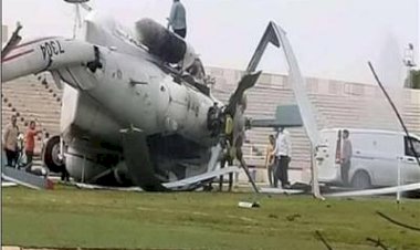 مصرع 5 أشخاص في تحطم مروحية بمدينة الكفرة الليبية