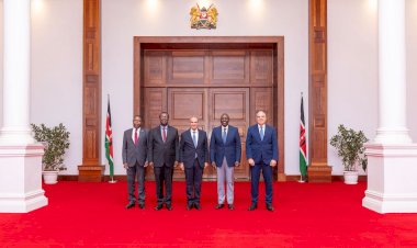 وزير الخارجية ووزير الموارد المائية والري يلتقيان رئيس جمهورية كينيا