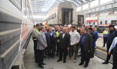 كامل الوزير يتفقد ورش السكك الحديدية بأبو غاطس والفرز ويؤكد: لا خروج لأي قطار قبل التأكد من سلامته الفنية