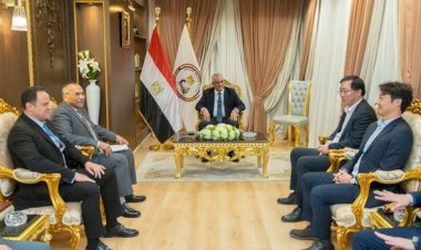 وزير الدولة للإنتاج الحربي يستقبل وفد شركة "Hanwha" الكورية الجنوبية