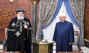 البابا تواضروس يطمئن على صحة شيخ الأزهر فى اتصال هاتفى