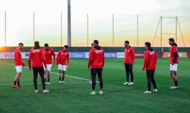 منتخب مصر يختتم تدريباته اليوم قبل السفر لجدة لمواجهة السعودية