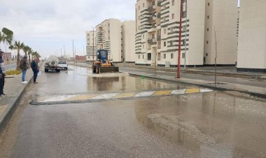 أجهزة المدن الجديدة تُكثف جهودها لمجابهة مياه الأمطار والتعامل مع موجة الطقس السيئ