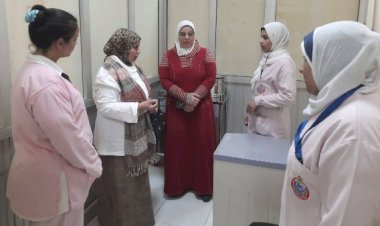 جولة مفاجئة لتمريض بني سويف بمستشفى الرمد