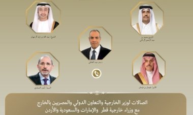 اتصالات هاتفية بين وزير الخارجية ونظرائه في قطر والإمارات والسعودية والأردن لتنسيق جهود خفض التصعيد