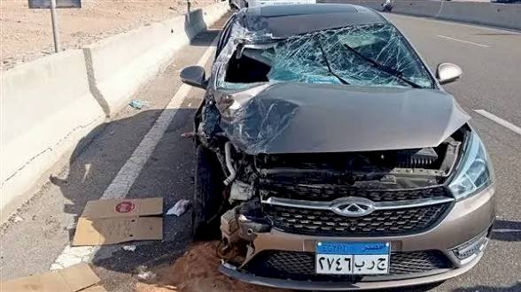 إصابة 5 أشخاص في حادث تصادم ملاكي وسيارتين تريلا بطريق المحلة ـ طنطا