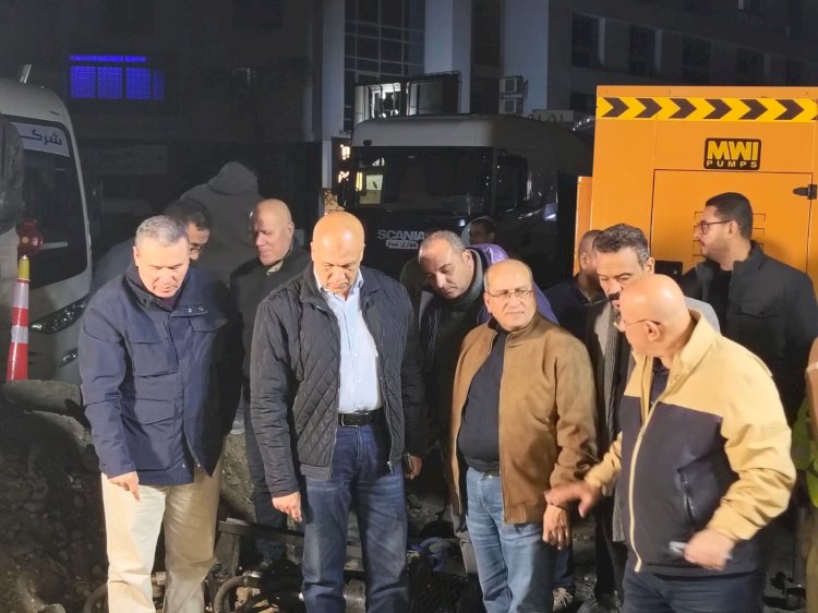 نائب وزيرة الإسكان يتابع أعمال ربط خط المياه بزهراء المعادي لتعزيز كفاءة الشبكات
