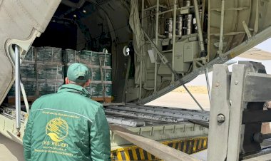 مطار العريش يستقبل الطائرة الإغاثية السعودية رقم 83 الموجهة لإغاثة الشعب الفلسطيني في قطاع غزة