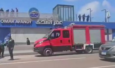 إصابة 3 أشخاص في حريق مدخنة مطعم بسيدي جابر بالإسكندرية