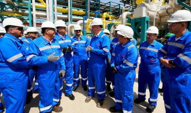 وزير البترول يتفقد التشغيل التجريبي لتوسعات مجمع جاسكو بالصحراء الغربية لإنتاج مشتقات الغاز عالية القيمة