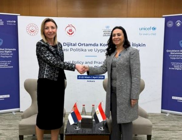 وزيرة التضامن تلتقي وزيرة التمكين الاقتصادي والسياسي للنساء بجمهورية صربيا