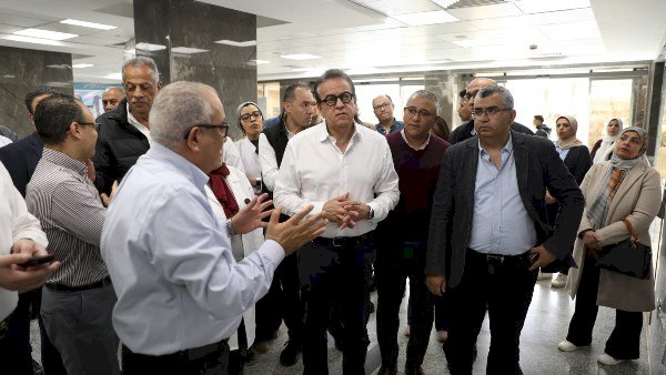 وزير الصحة يتفقد تطوير مستشفى مدينة نصر للتأمين الصحي ويوجه بسرعة استكمال الأعمال