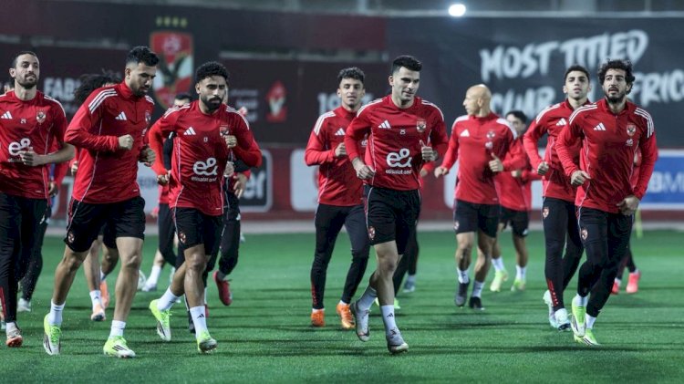 الأهلي يواصل التحضير لمباراة سموحة في الدوري