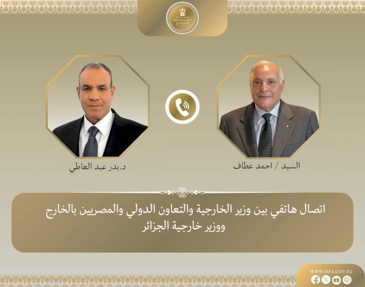 وزير الخارجية يبحث مع نظيره الجزائري جهود خفض التصعيد في المنطقة