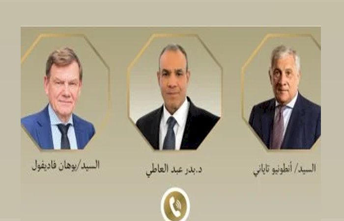 وزير الخارجية يبحث مع نظيريه الألمانى والإيطالى جهود خفض التصعيد بالمنطقة