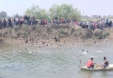 غرق شاب أثناء استحمامه في مياه ترعة بقطور