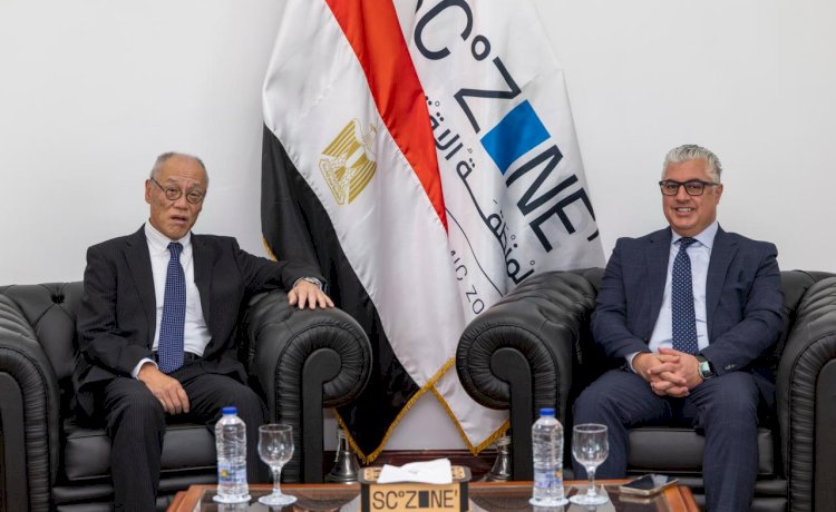رئيس اقتصادية قناة السويس يستقبل سفير اليابان بالقاهرة لبحث فرص التعاون