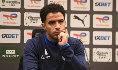 عمر جابر يحضر المؤتمر الصحفى لمباراة الزمالك واتحاد العاصمة