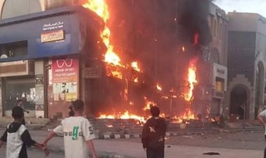 السيطرة على حريق شب في مول تجاري بالعبور