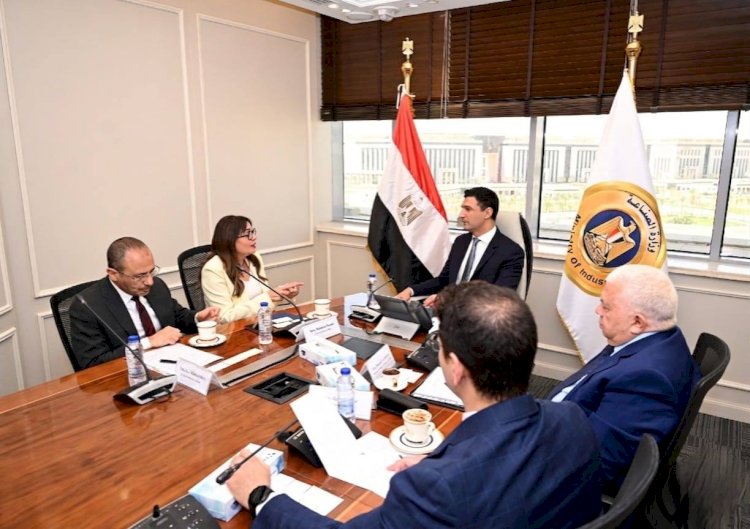 وزير الصناعة يلتقي مسؤولي شركة طاقة عربية لبحث مشروعات الشركة الحالية والمستقبلية