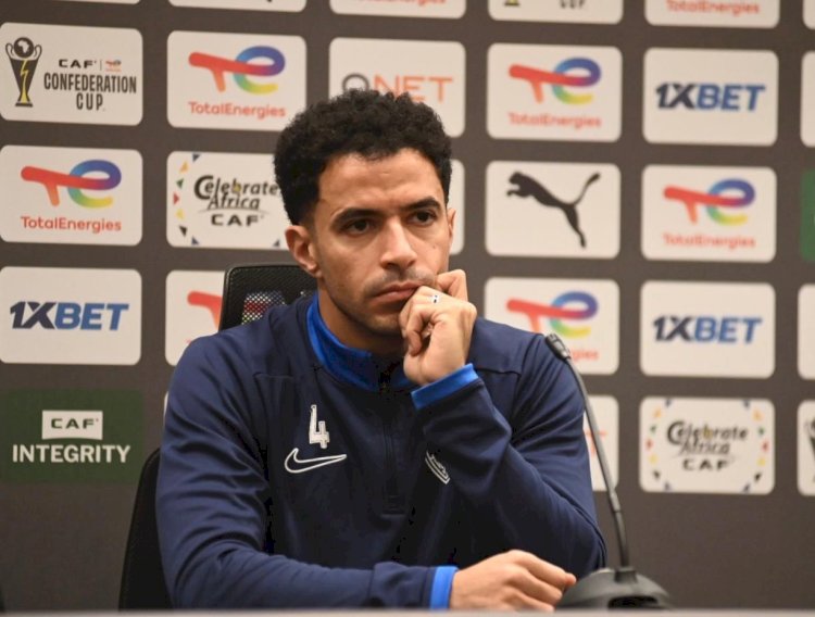 عمر جابر يحضر المؤتمر الصحفى لمباراة الزمالك واتحاد العاصمة