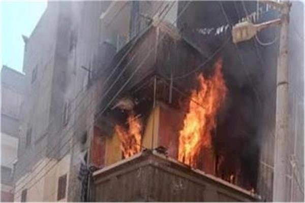 مصرع شخص وإصابة زوجته و6 من أبنائه فى حريق شقة سكنية بالفيوم