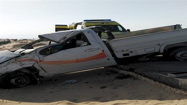 إصابة شخصين فى حادث انقلاب سيارة بطريق نزه الهيش بطهطا بسوهاج