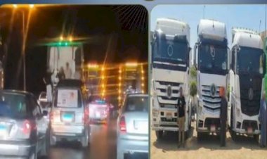 ضبط 4 سائقين نقل استعرضوا بسياراتهم على طريق القاهرة الإسكندرية الزراعي