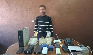الداخلية تضبط شخصا لإنشائه شبكة بث تليفزيونى بدون ترخيص